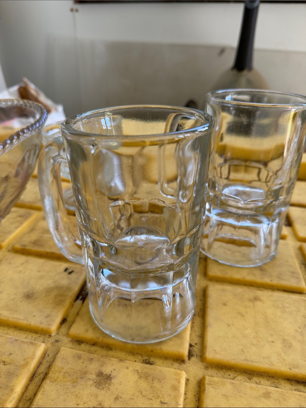 Vintage Clear Glass Beer Mugs – Classic Clear Pint Glasses
